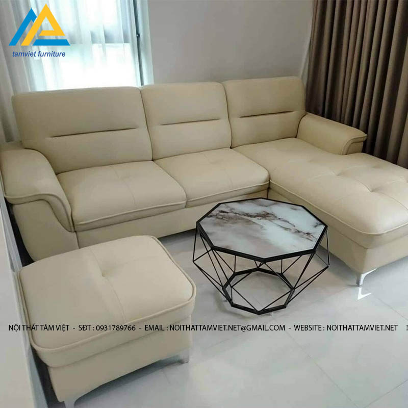 Bộ sofa da cao cấp chữ L SD-03