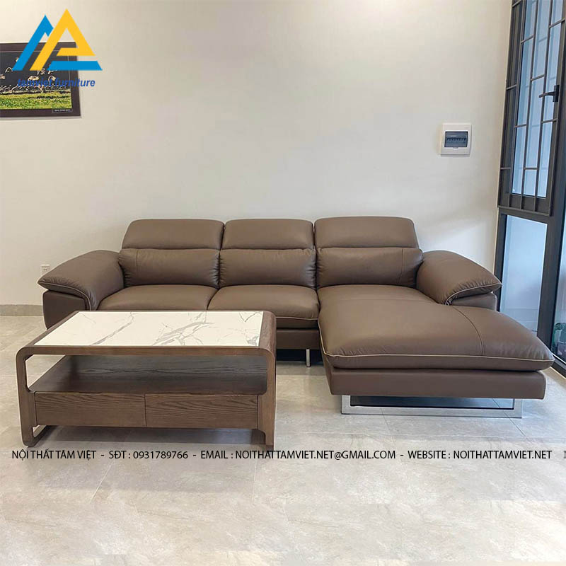 Ghế sofa góc L chân kim loại SD-22