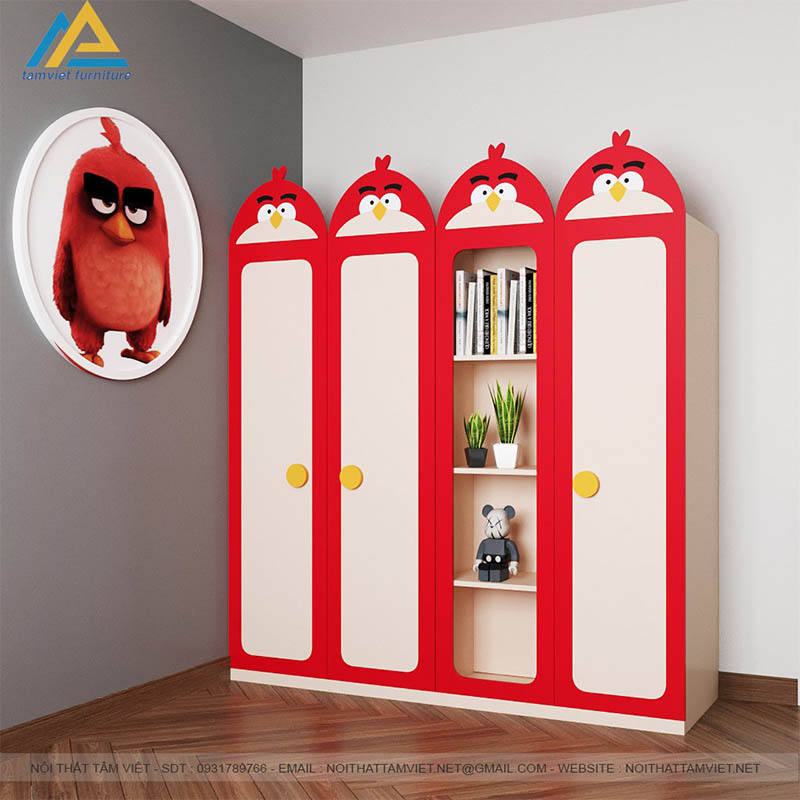 Tủ quần áo Angry Bird siêu xinh xắn