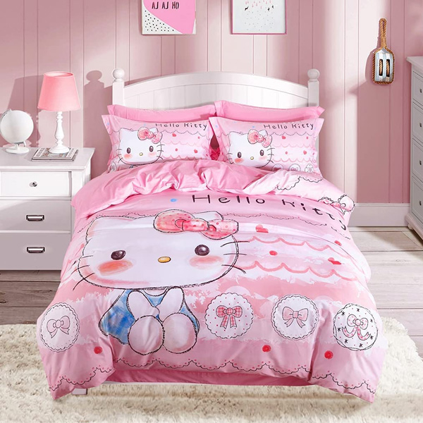 Tổng hợp những mẫu phòng ngủ màu hồng hello Kitty đẹp siêu lòng