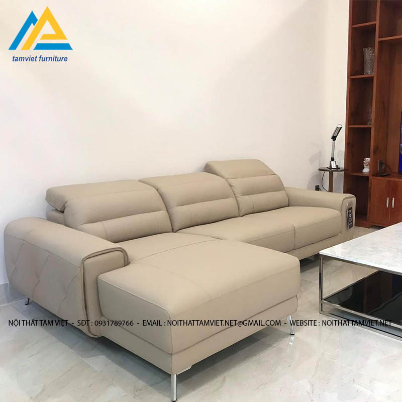 Ghế sofa da chữ L nhỏ SD-17