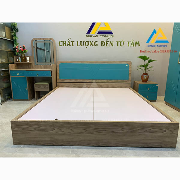 Giường gỗ công nghiệp GCN-17