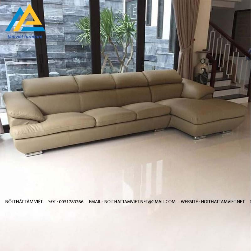 Sofa da chữ L hiện đại SD-16