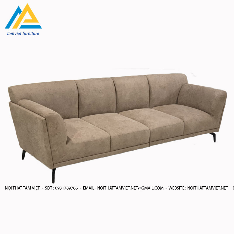 Sofa nỉ nhung phong cách hiện đại