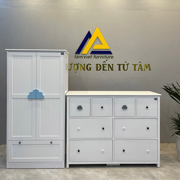 Tủ áo quần cho bé gỗ công nghiệp TTE-1601